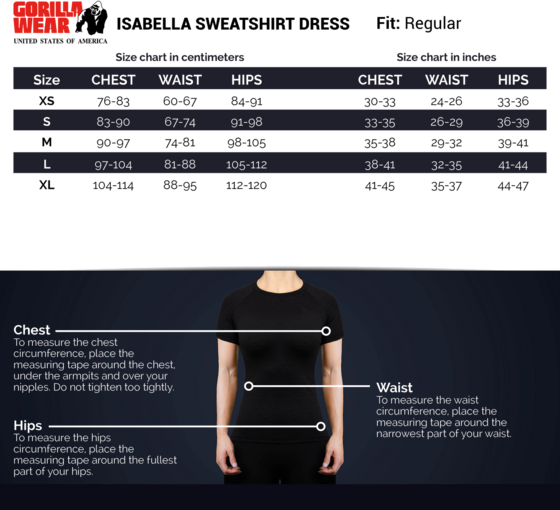 GORILLA WEAR Isabella Sweatshirt Dress på