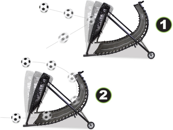 EXIT Kickback Fotboll Rebounder 124x90 Cm på