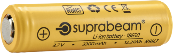 SUPRABEAM Li-ion Batteri 18650 3300mah på