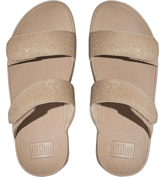 FITFLOP Lulu Adjustable Shimmerlux Slides på