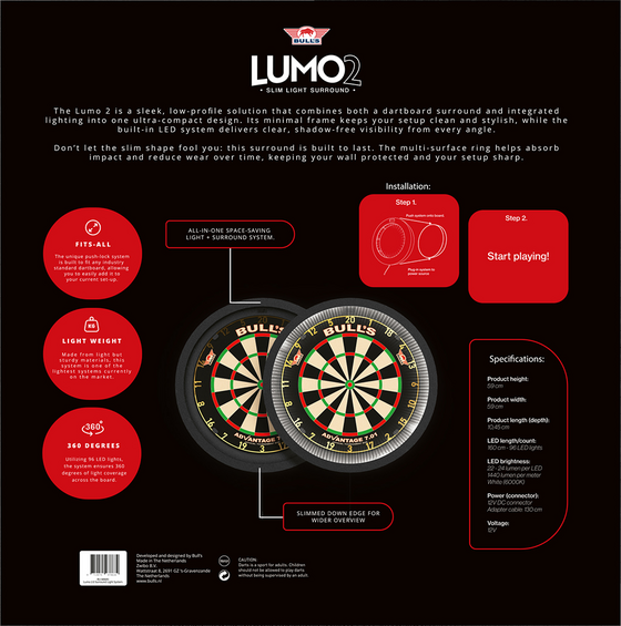 BULLS Lumo Surround II Dartbelysning på