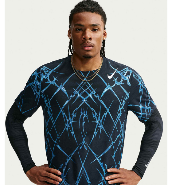 NIKE Men's Dri-fit Adv Printed Short-sleeve Running Top Aeroswift på