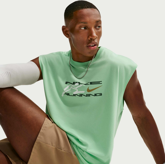 NIKE Men's Dri-fit Sleeveless Running T-shirt Nike på