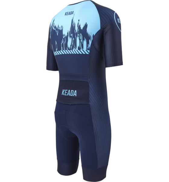KEADA SPORTS Mens Sleeved Trisuit - Signal Four på
