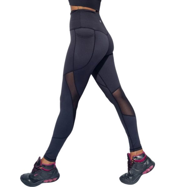 SHE DID Mesh Tights Svarta på