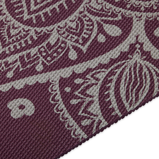 GAIAM Midnight Plum Sundial Flower Yoga Mat 5mm på