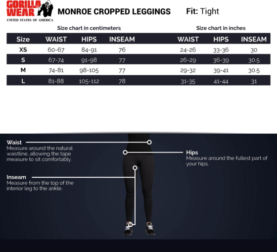 GORILLA WEAR Monroe Cropped Leggings på