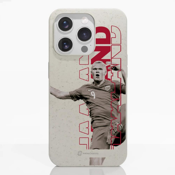 PHONECASES3D Norges Fotballforbund Official Compostable Phone Case Design Haaland 36 på