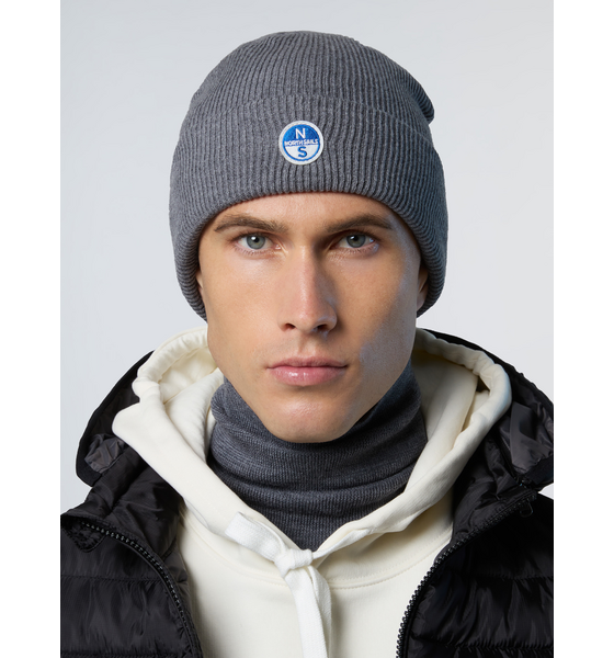 NORTH SAILS North Sails Beanie Micro-rib Knit With Logo Patch på