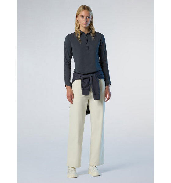 NORTH SAILS North Sails Polo Shirt Long-sleeved Peachskin Fabric på