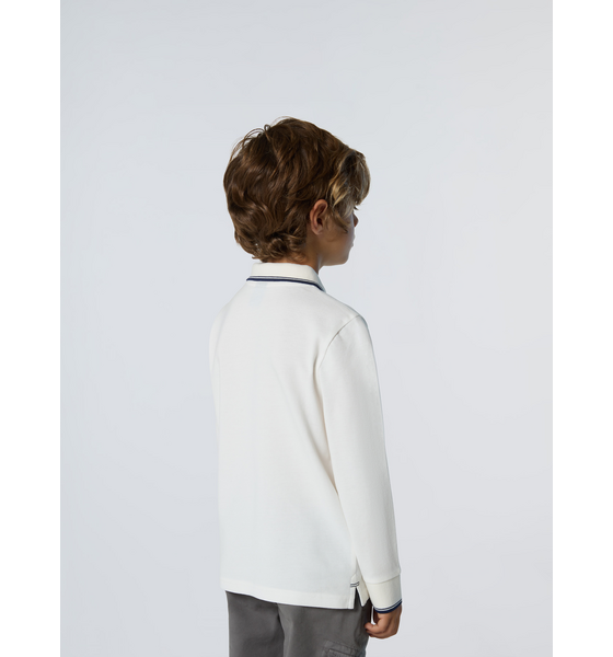 NORTH SAILS North Sails Polo Shirt Long-sleeved With Collar Lettering på