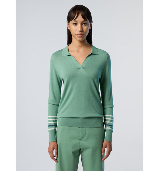 NORTH SAILS North Sails Sweater V-neck Aloe Vera på