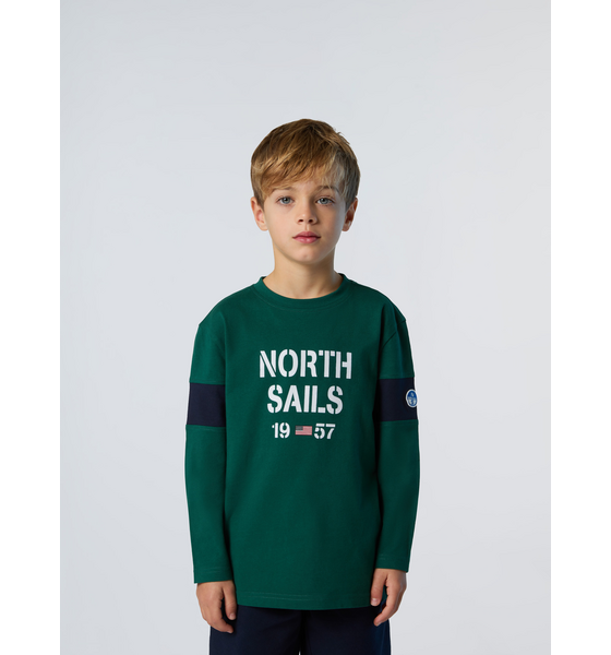 NORTH SAILS North Sails T-shirt Long-sleeved With Sleeve Inserts på