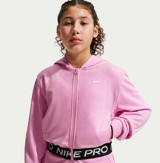 NIKE Older Kids' (girls') Dri-fit Full-zip Hoodie Pro Fleece på