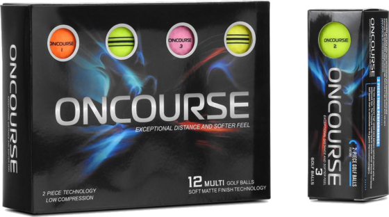 ONCOURSE Oncourse Multi Matte Colours Golf Ball 12-pack på