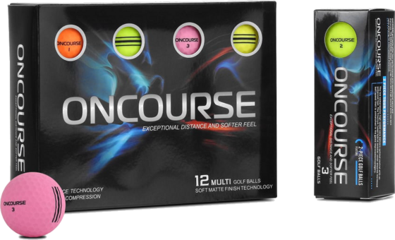 ONCOURSE Oncourse Multi Matte Colours Golf Ball 12-pack på