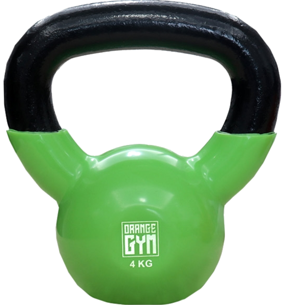NORTHIX Orange Gym - Vinyl Kettlebell - 4kg på