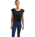 WELLICIOUS Organic Cotton Cropped Dance Vest - Caviar Black på