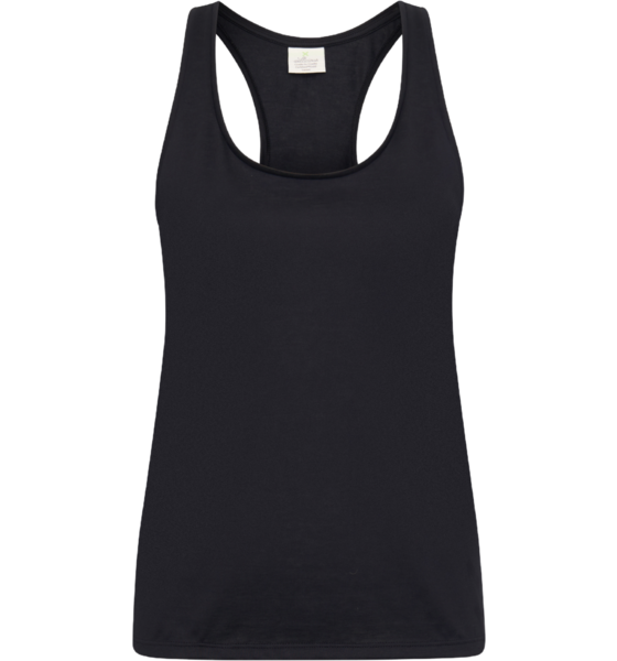 WELLICIOUS Organic Cotton Racer Tank - Caviar Black på