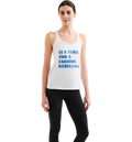 WELLICIOUS Organic Cotton Racer Tank With Print - Diamond White på