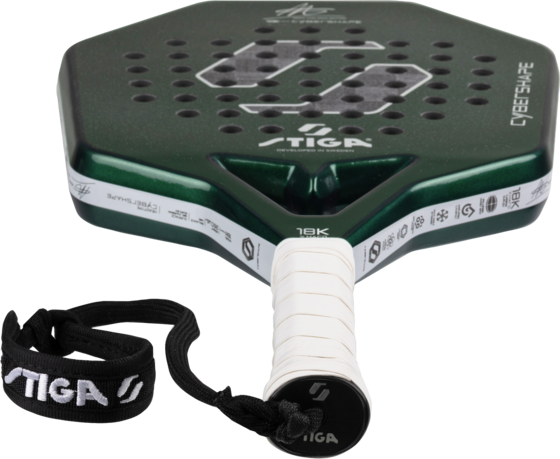 STIGA Padel Racket 18k X Hard Adam Edition Cybershape på