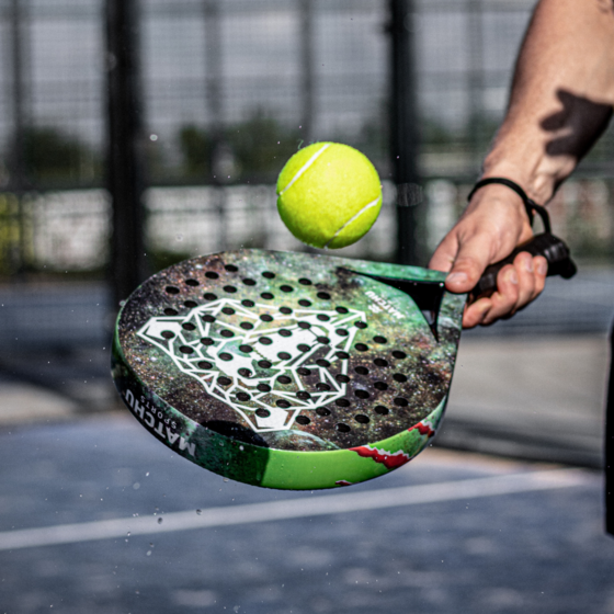 MATCHU SPORTS Padelracket Bear - Rund Form För Nybörjare Och Försvarare på