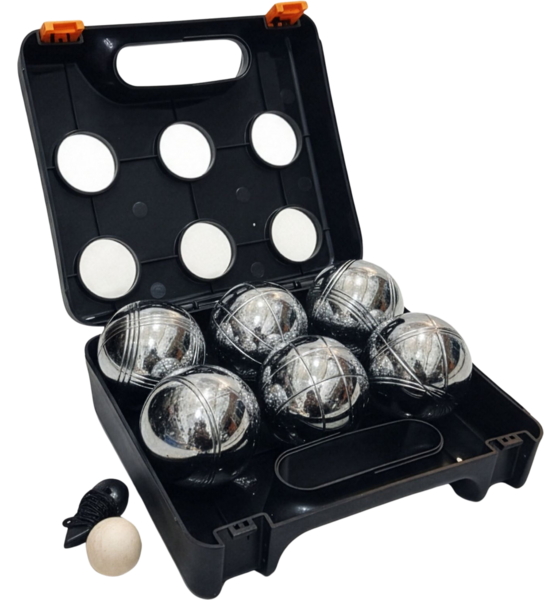 NORTHIX Petanque Boules Set, 6 Balls With Case Accessories på