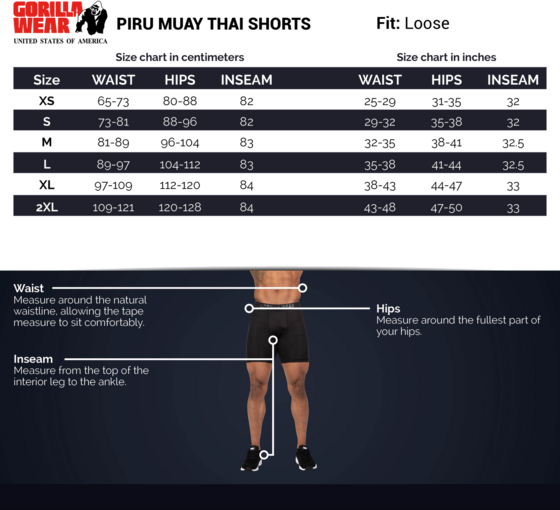 GORILLA WEAR Piru Muay Thai Shorts på