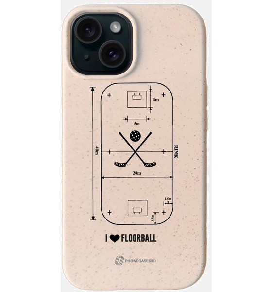 PHONECASES3D Pixbo Official Compostable Phone Case Design Floorball på