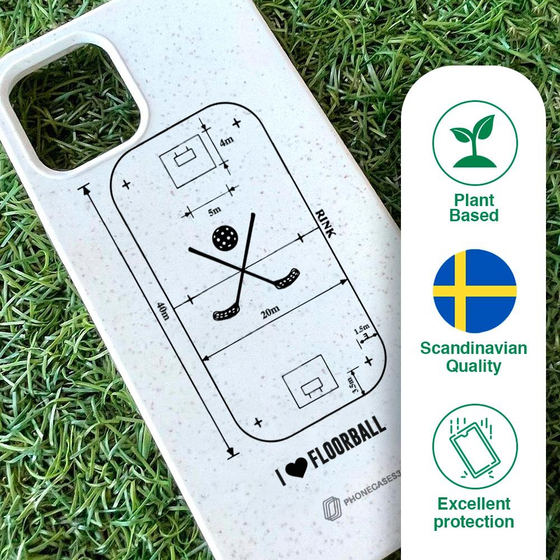 PHONECASES3D Pixbo Official Compostable Phone Case Design Floorball på