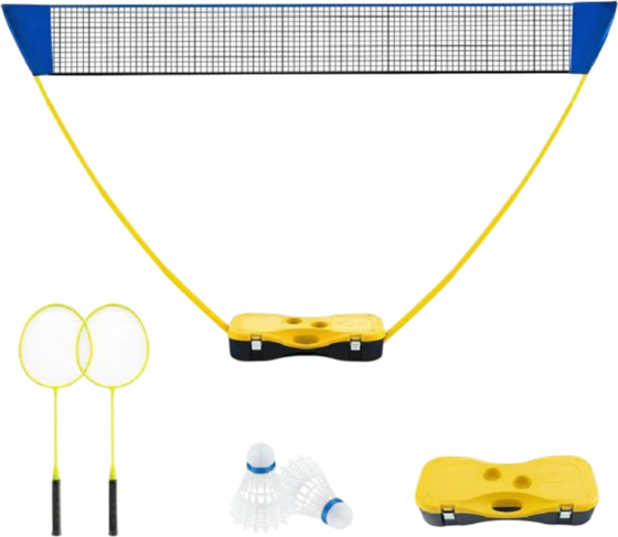 NORTHIX Portable Badminton Net Set 270cm, Rackets, Carry Case på