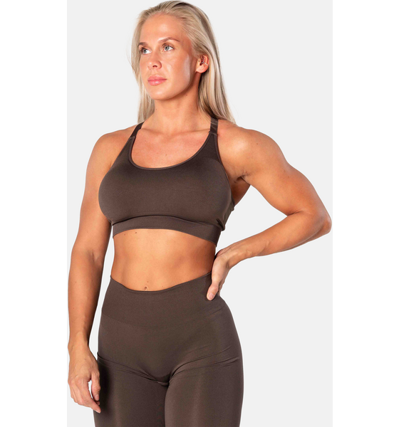RELODE Prime Scrunch Top - Brun på