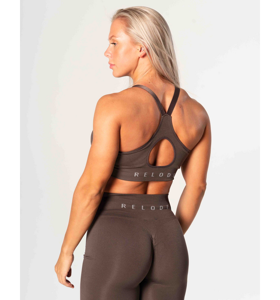 RELODE Prime Scrunch Top - Brun på