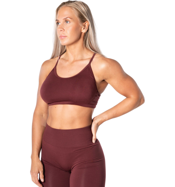 RELODE Prime Seamless Top - Burgundy på