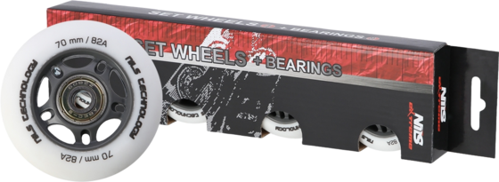 NORTHIX Pu 70x24 82a White Wheels Abec-9 Bearings Set på