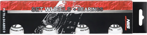 NORTHIX Pu 70x24 82a White Wheels Abec-9 Bearings Set på