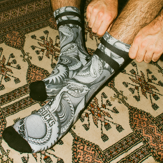 AMERICAN SOCKS Python - Mid High på