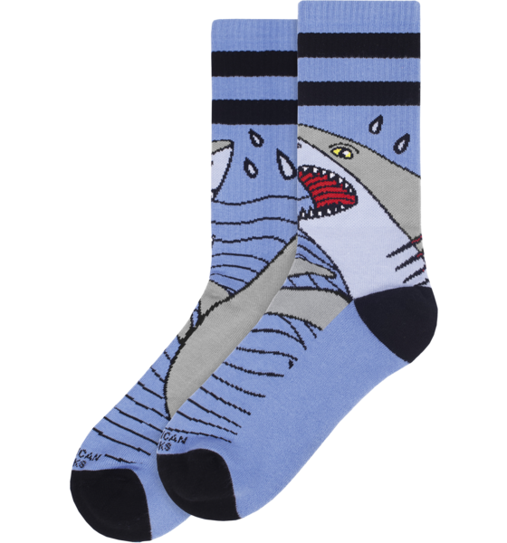 AMERICAN SOCKS Shark Strike - Mid High på