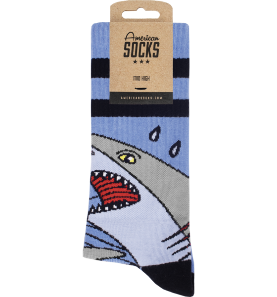 AMERICAN SOCKS Shark Strike - Mid High på