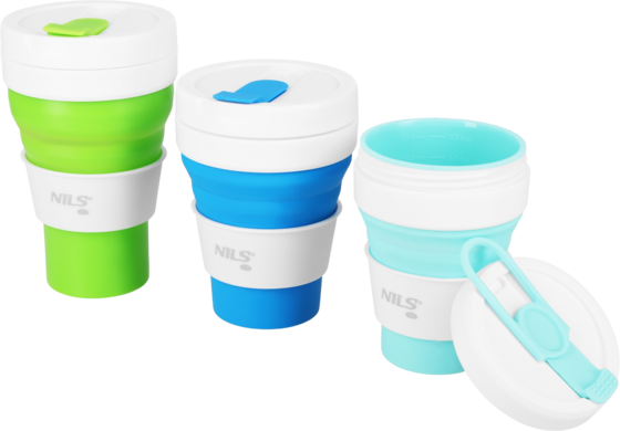 NORTHIX Silicone Folding Cup, 600ml, Light Green på