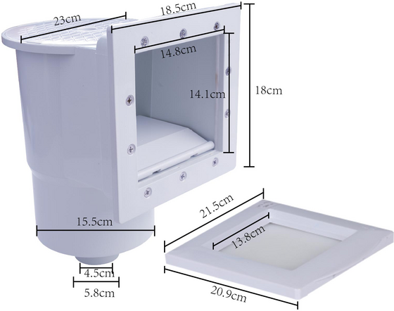 AZURO Skimmer Azuro De Luxe (inlet Included) på