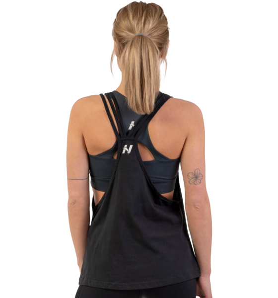 NEBBIA Sleeveless Loose Cross Back Tank Top "feeling Good" på