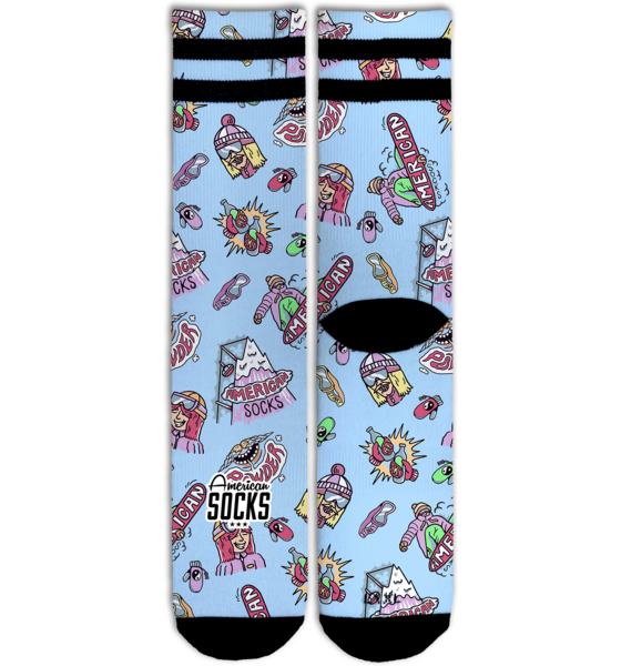 AMERICAN SOCKS Slope Dope - Mid High på