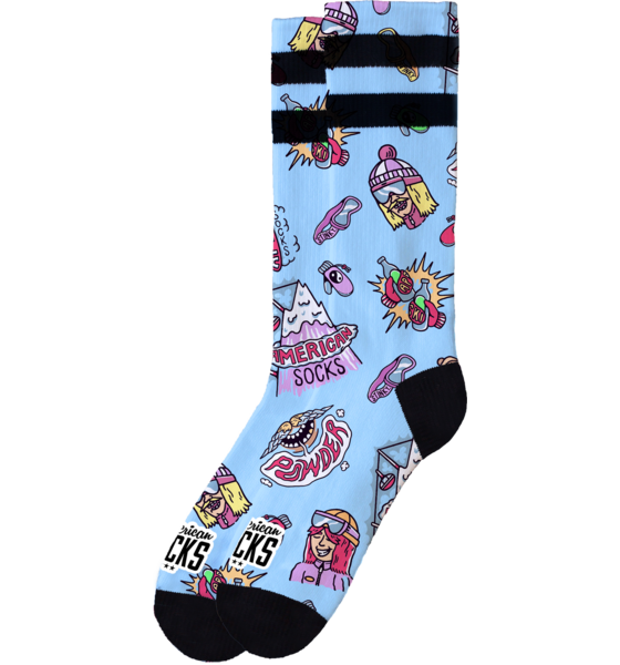 AMERICAN SOCKS Slope Dope - Mid High på