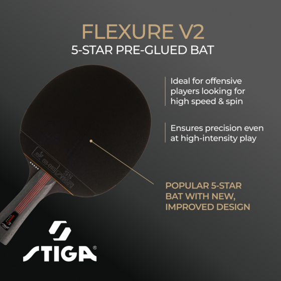 STIGA Stiga Pingisracket Flexure V2, 5-stjärnigt på