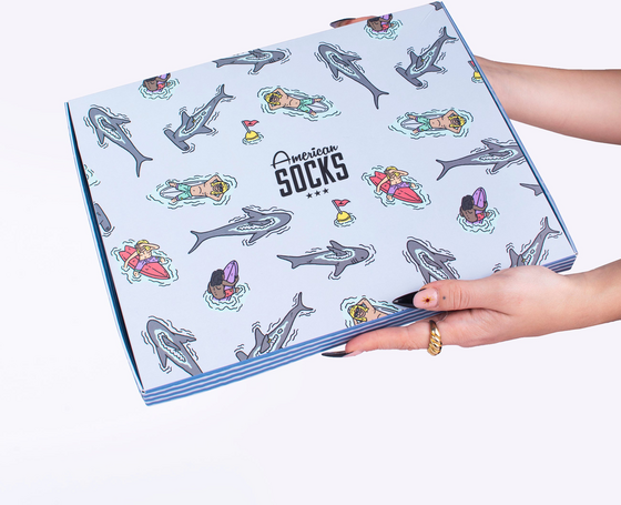 AMERICAN SOCKS Stinky Surfer - Giftbox på