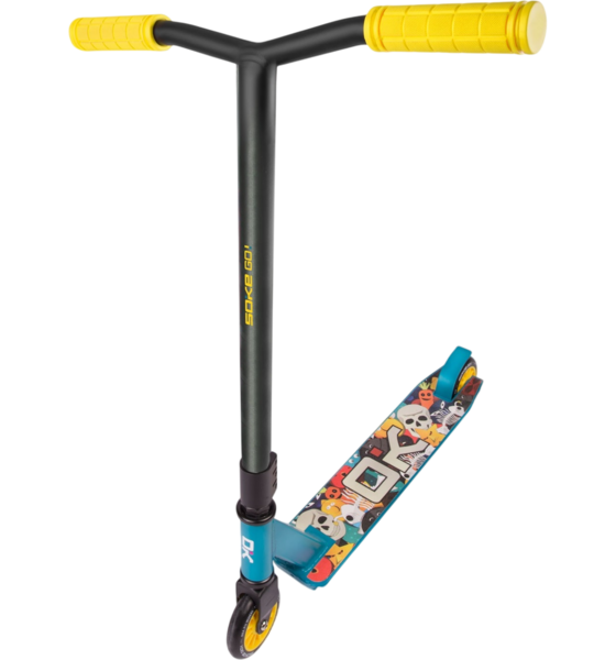B2X Stunt Scooter With Abec-9 Bearings, Yellow-blue på