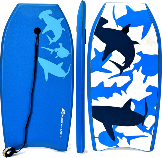 NORTHIX Sup Board Children's Bodyboard Surfboard Surfboard Blue 104 X 52 X 6 Cm på