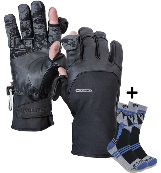 VALLERET Tinden Photography Glove + Merino Socks Bundle på