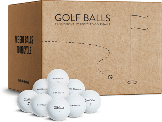 OUT OF BOUNDS Titleist Övningsbollar 50-pack på